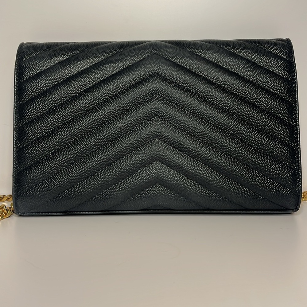 YSL Cassandre Wallet on Chain Black Leather - Picture 2 of 16